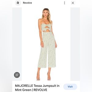 Majorelle Tessa jumpsuit in mint green